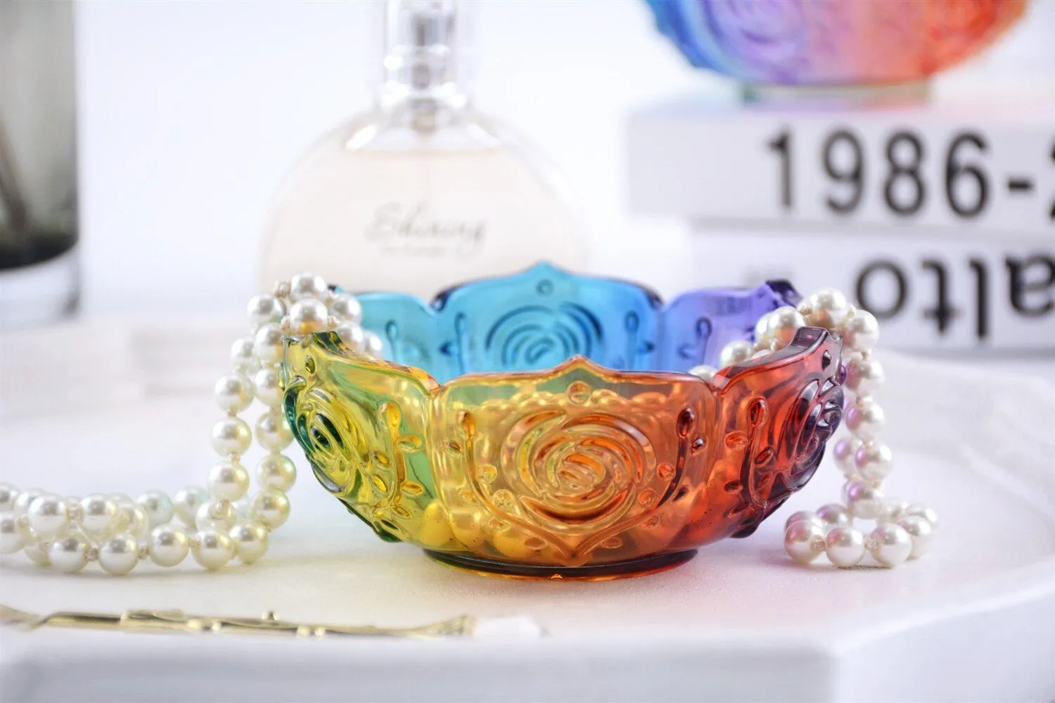 Silicone Bowl Rose Resin Mold