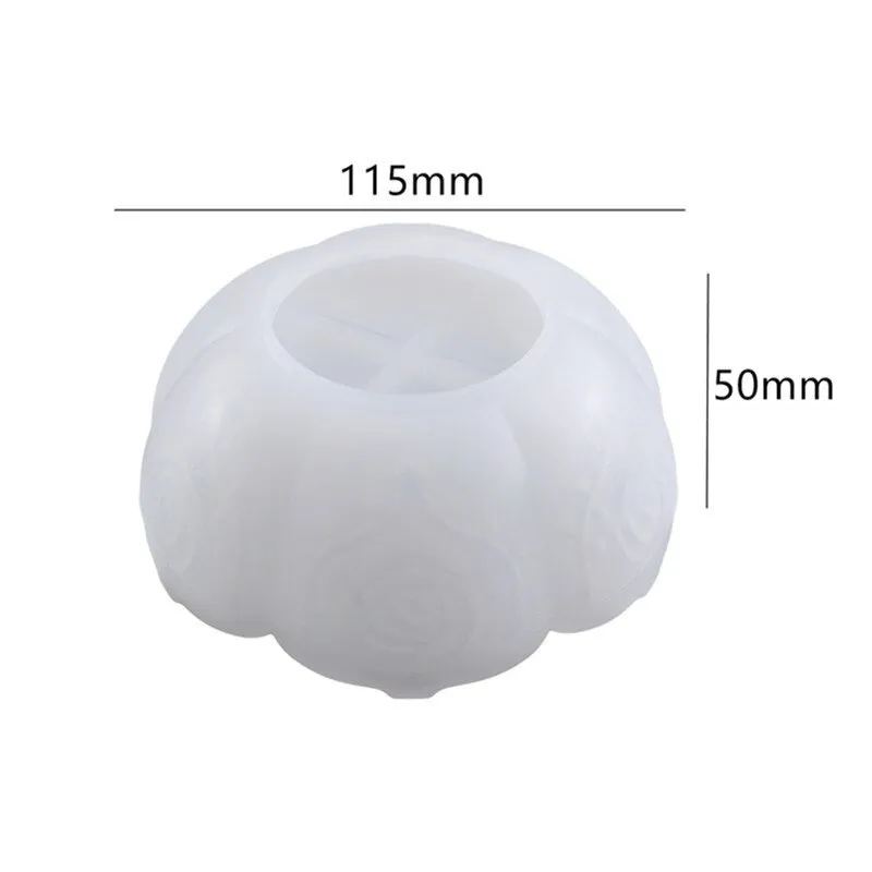 Silicone Bowl Rose Resin Mold