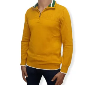 [Slim Fit] Men Pullover AX - Mustard