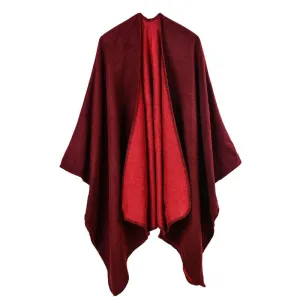 Solid Color Fashion Women's Poncho Scarf - 6 Colors
