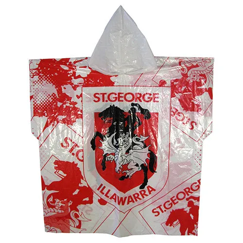 St George Illawarra Dragons Full Print Poncho