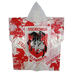 St George Illawarra Dragons Full Print Poncho