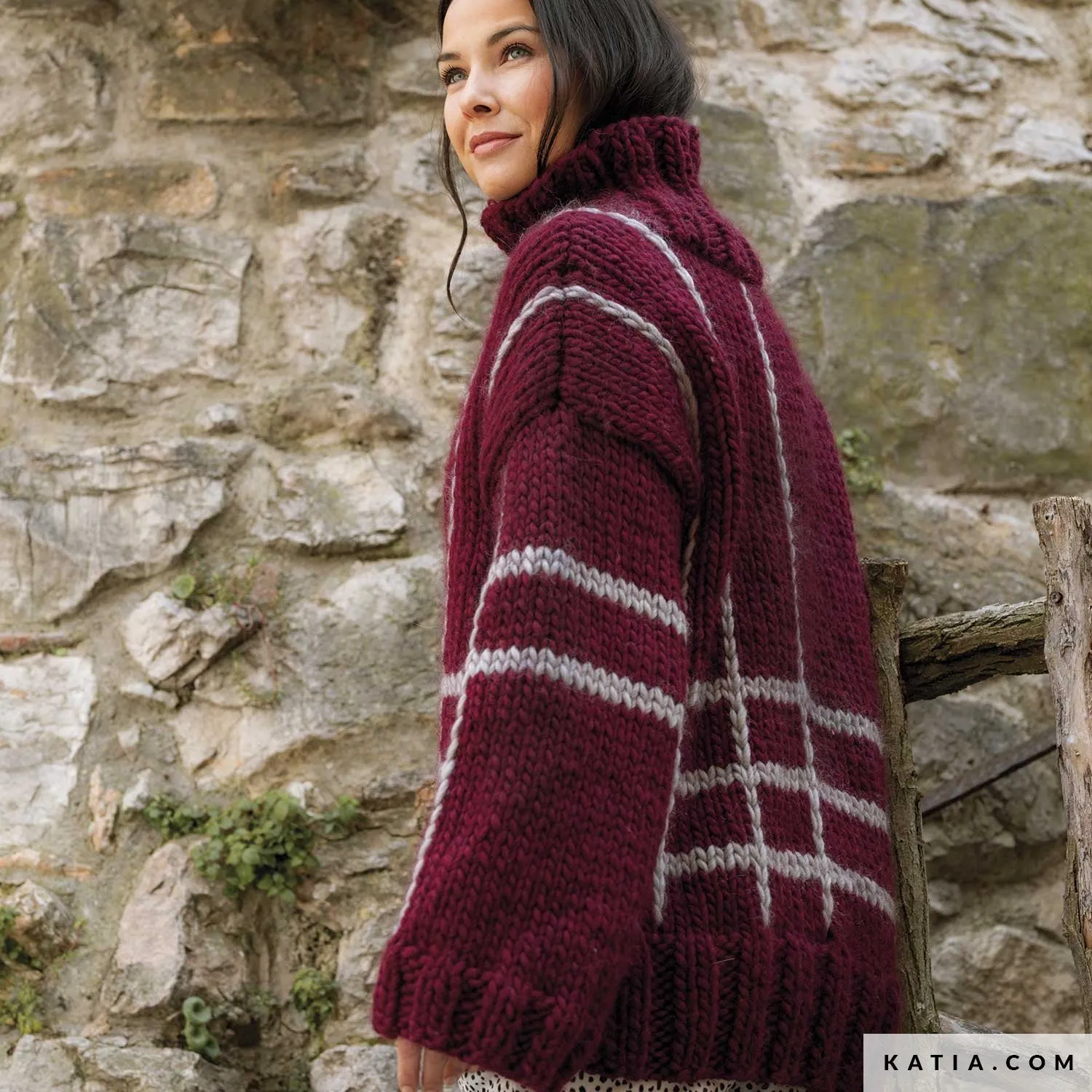 STRICK-SET Strickpullover mit Love Wool von KATIA stricken