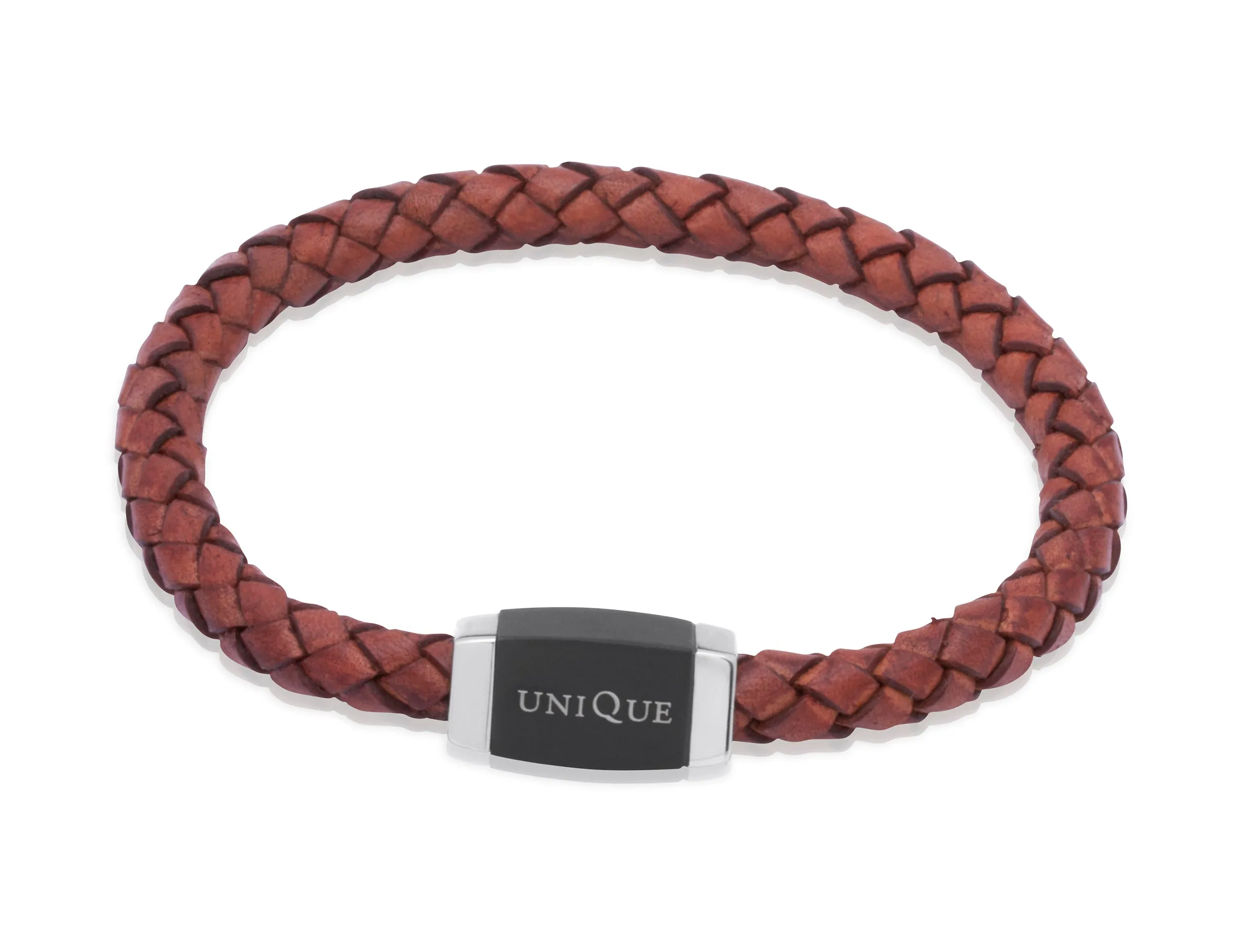 Unique & Co Antique Tan Leather Bracelet B145ATA