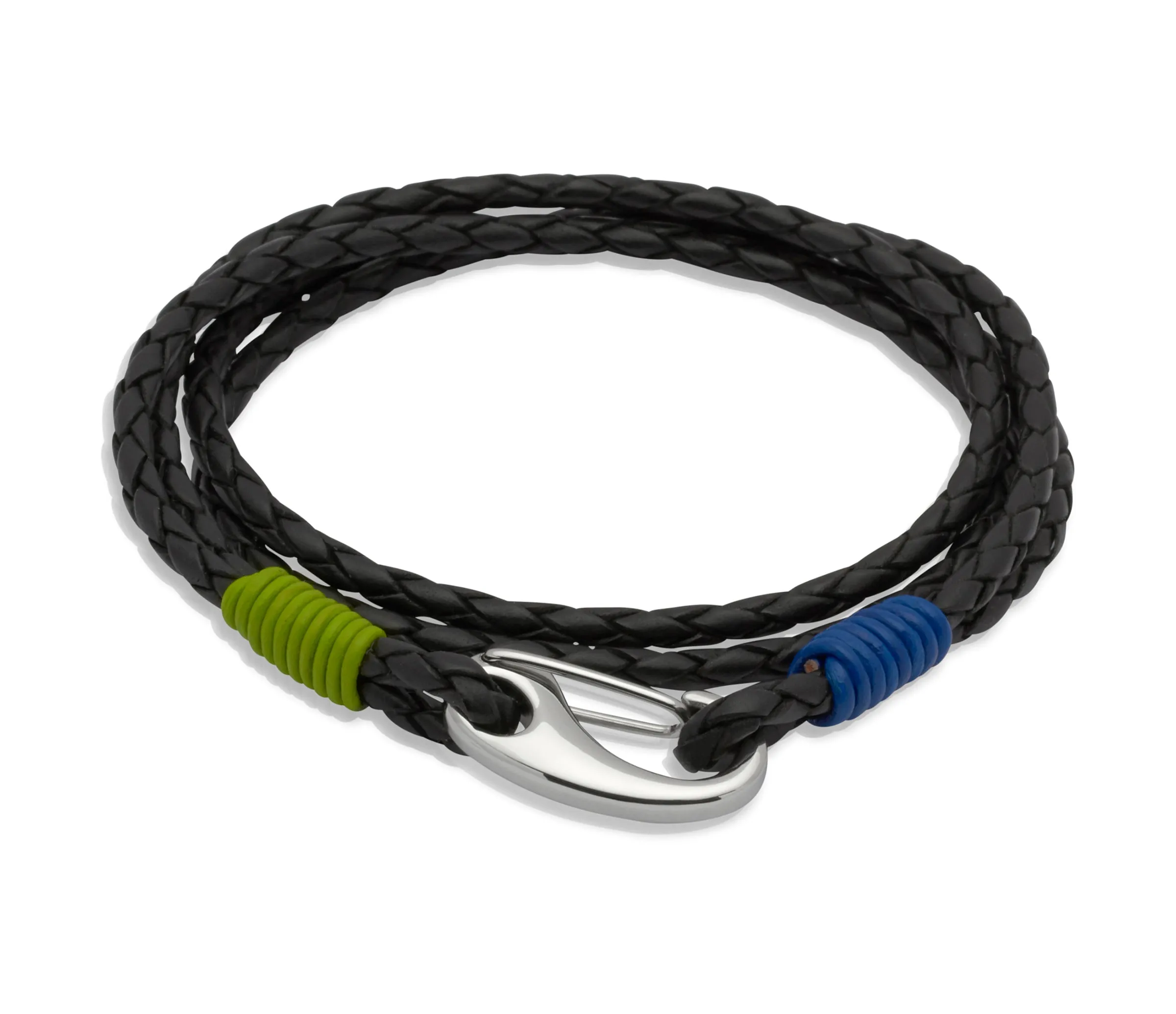 Unique & Co Black Leather Bracelet B179LB