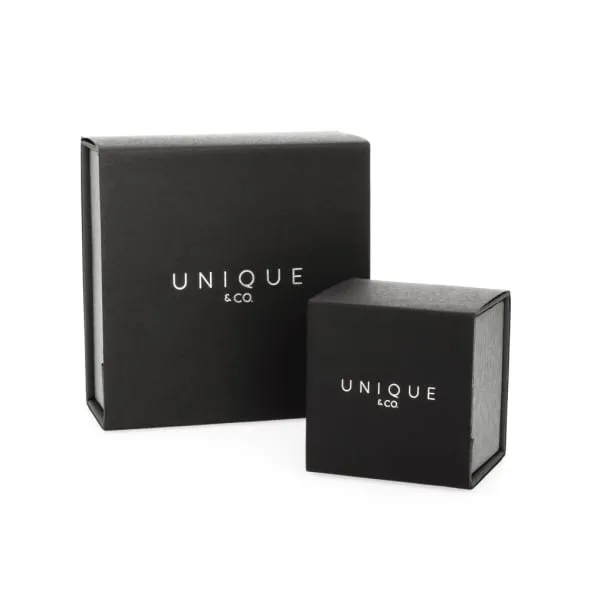Unique & Co Black Leather Bracelet B322BL