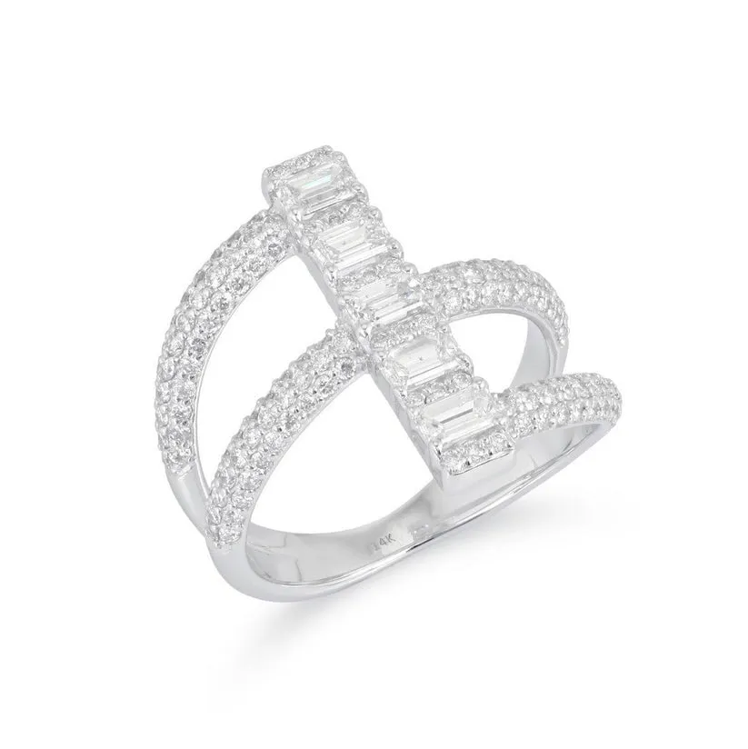 Unique Fancy Diamond Open Wrap Ring