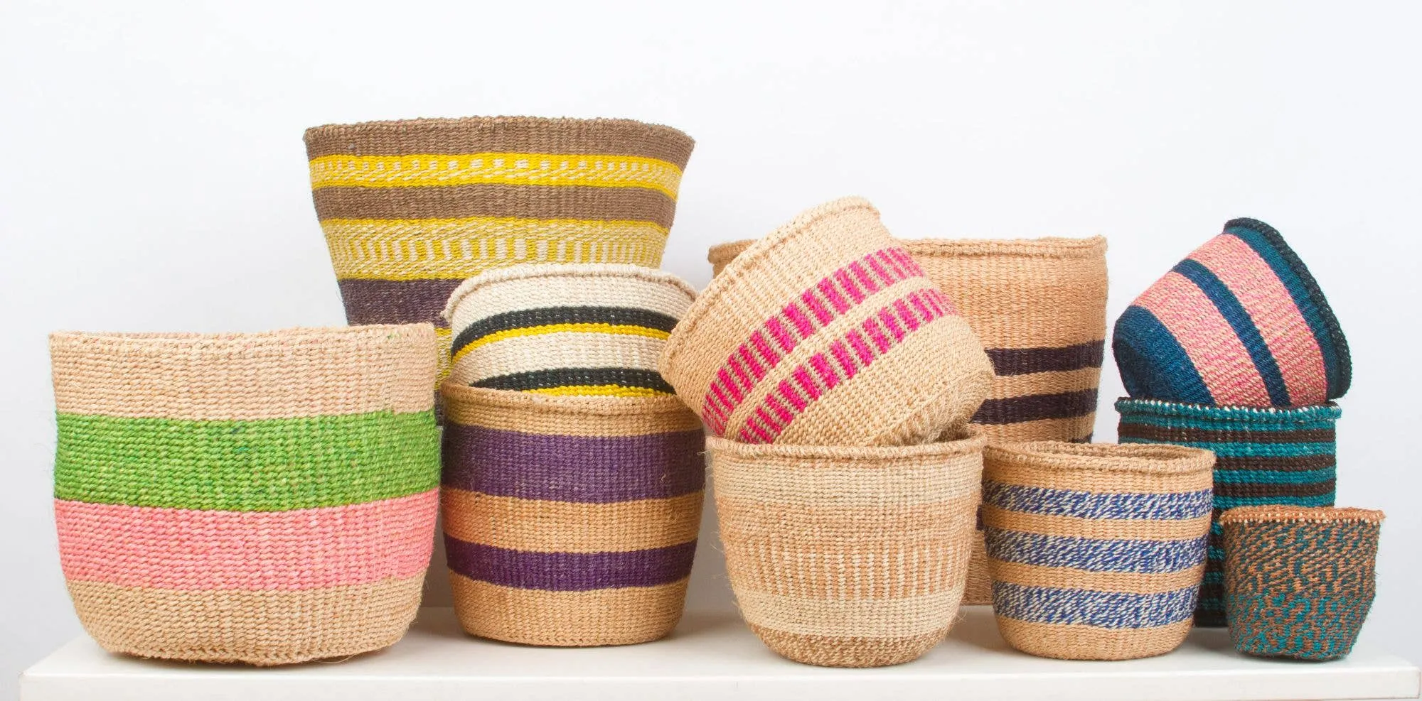Unique Fine-Weave Baskets: Small