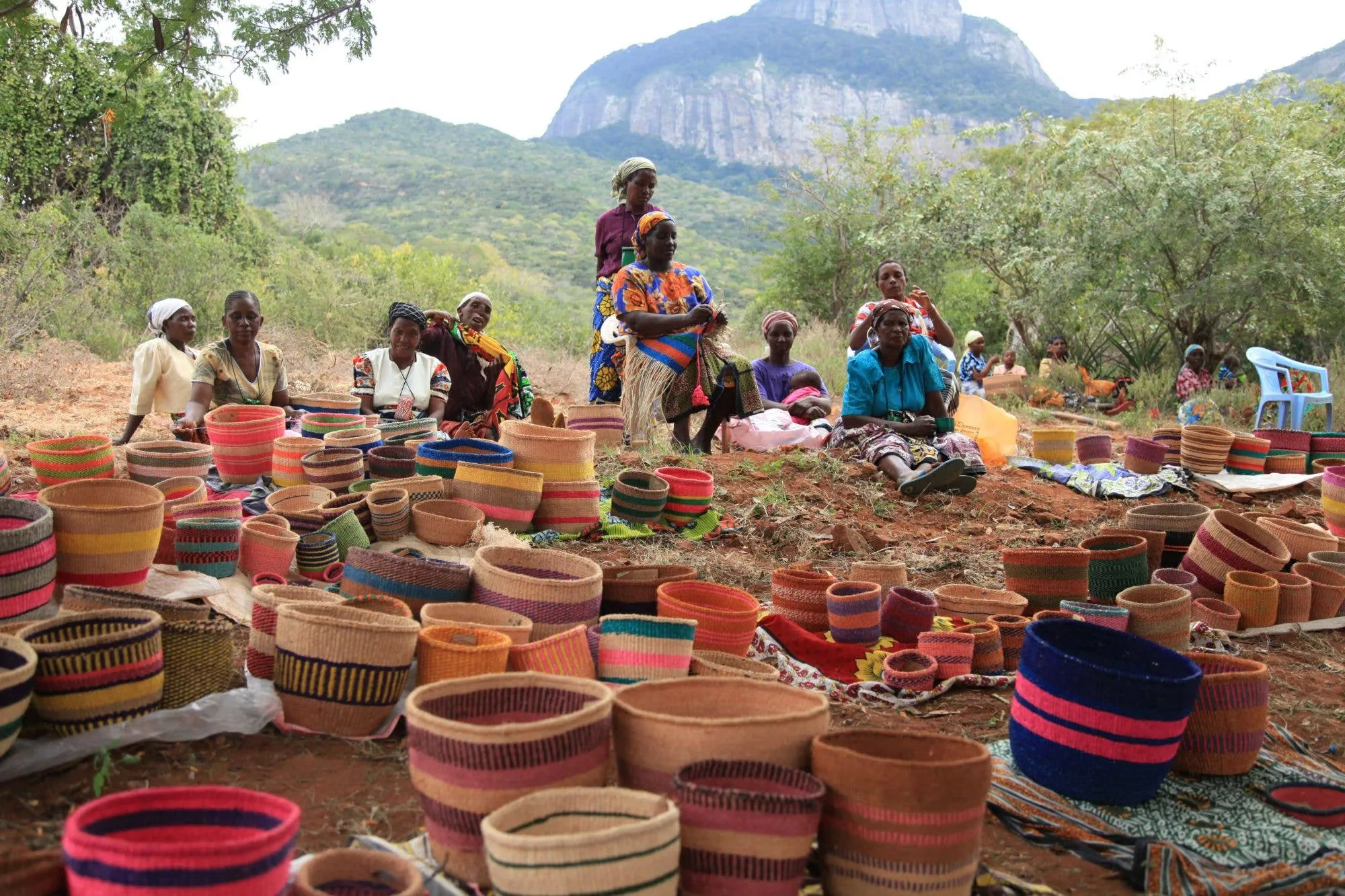 Unique Fine-Weave Baskets: Small