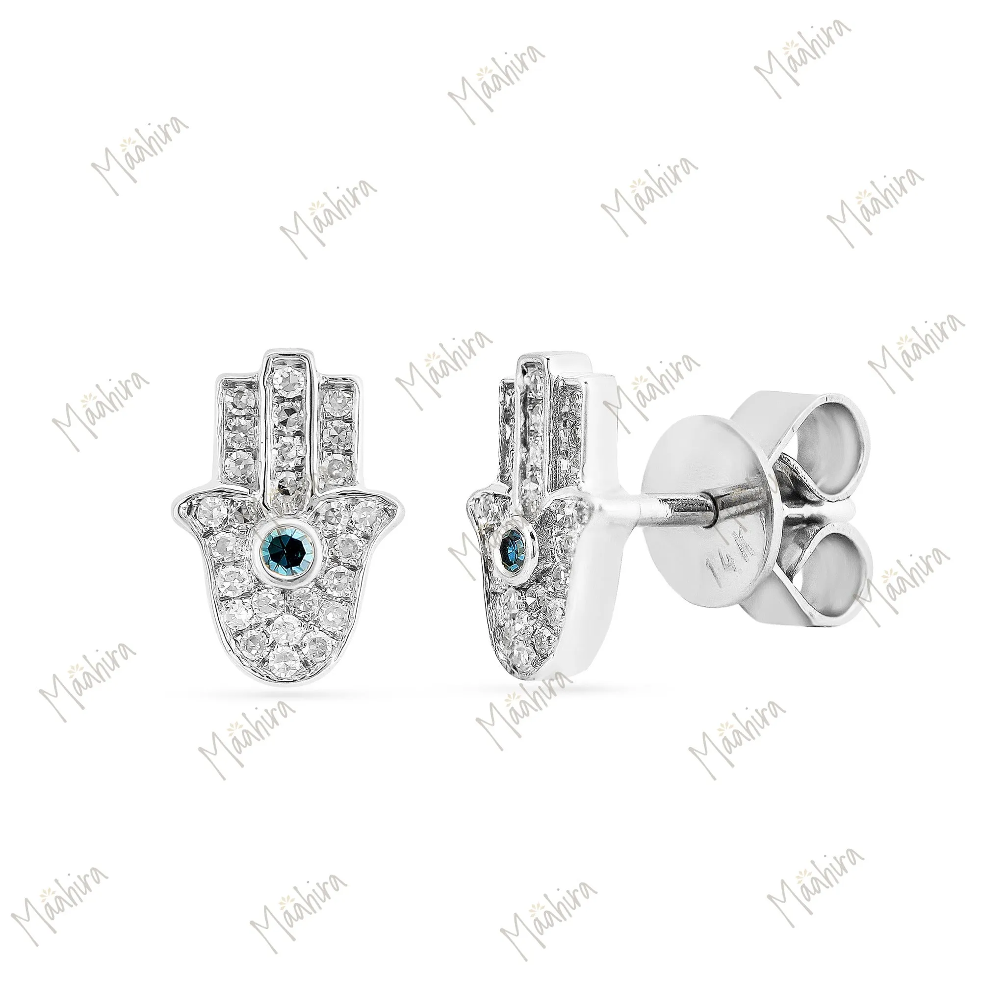 Unique Hamza Diamond Stud