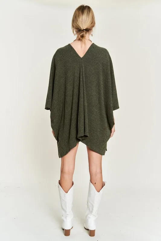 VNECK PONCHO TOP *Online Only*