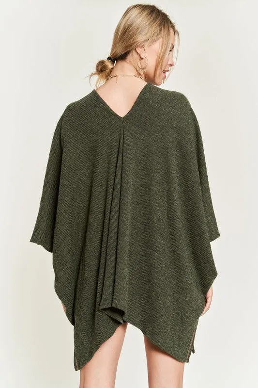 VNECK PONCHO TOP *Online Only*