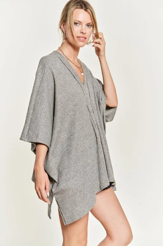 VNECK PONCHO TOP *Online Only*