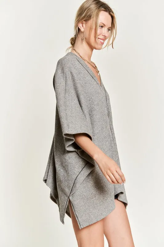 VNECK PONCHO TOP *Online Only*