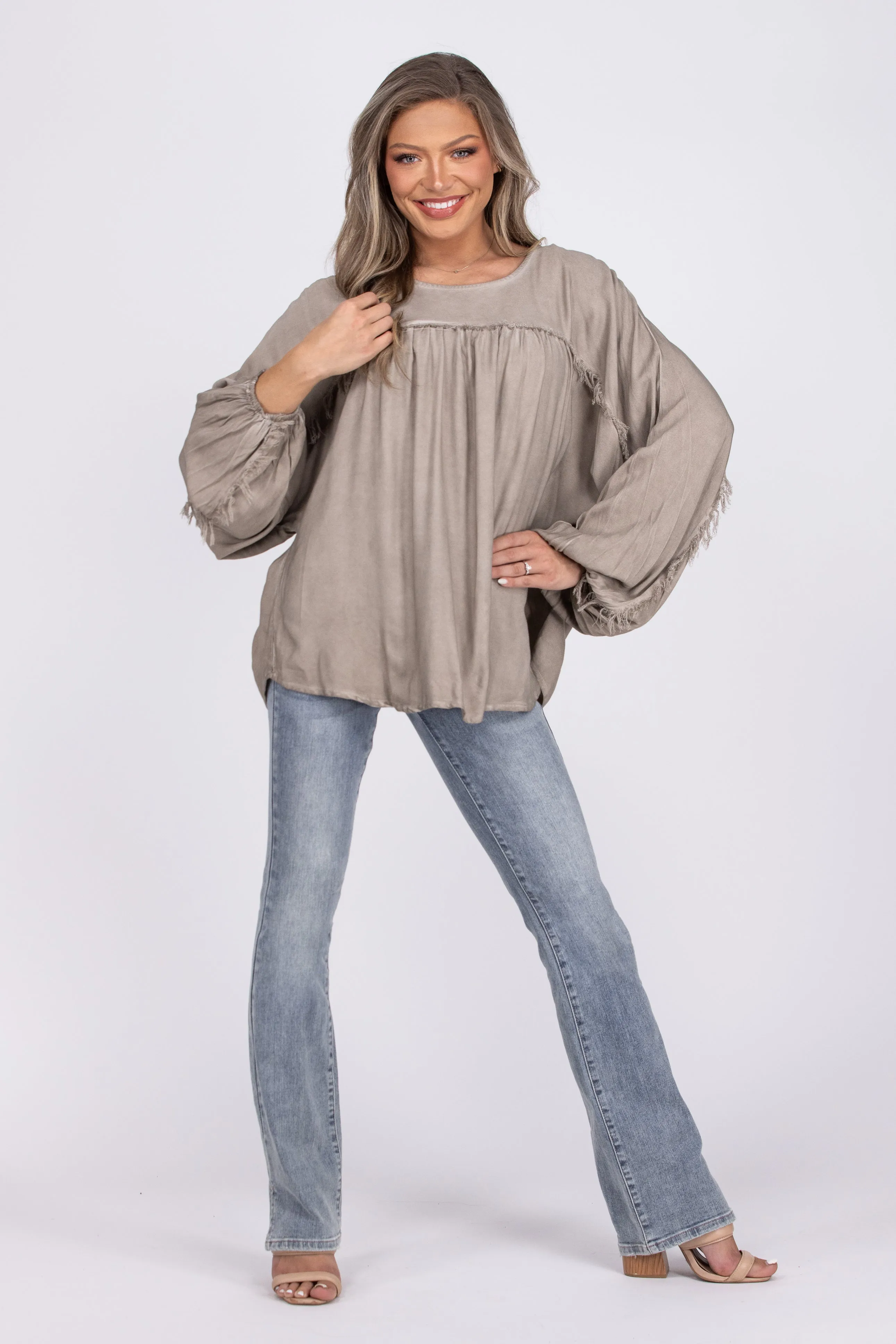 Whiskey or Wine Long Sleeve Top * Final Sale*