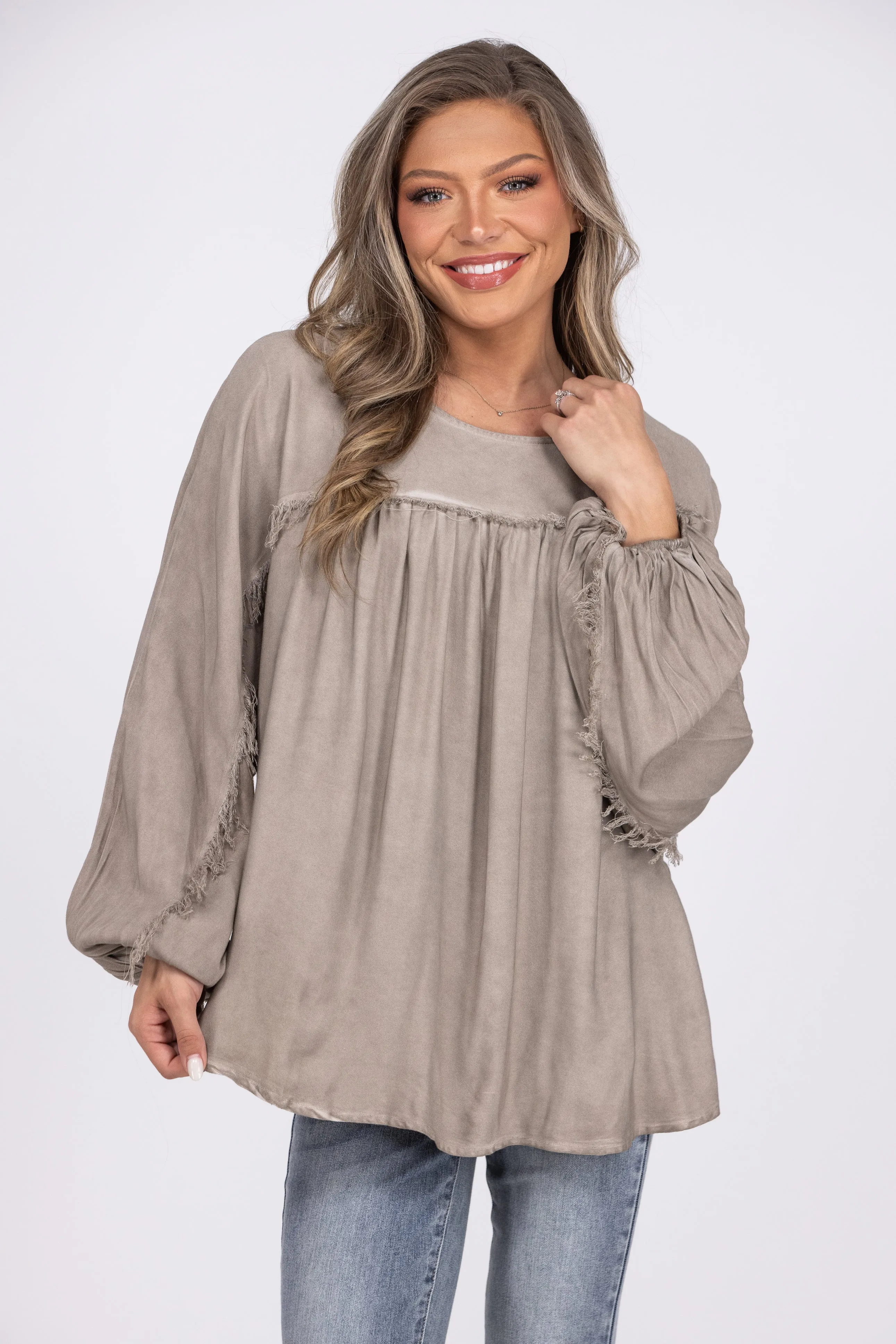 Whiskey or Wine Long Sleeve Top * Final Sale*