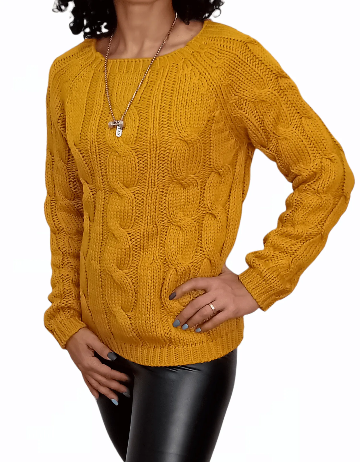 Women Fred Perry Pullover - Mustard