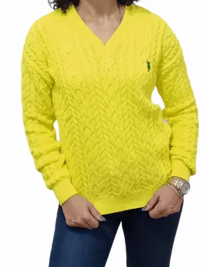 Women Pullover - Yellow