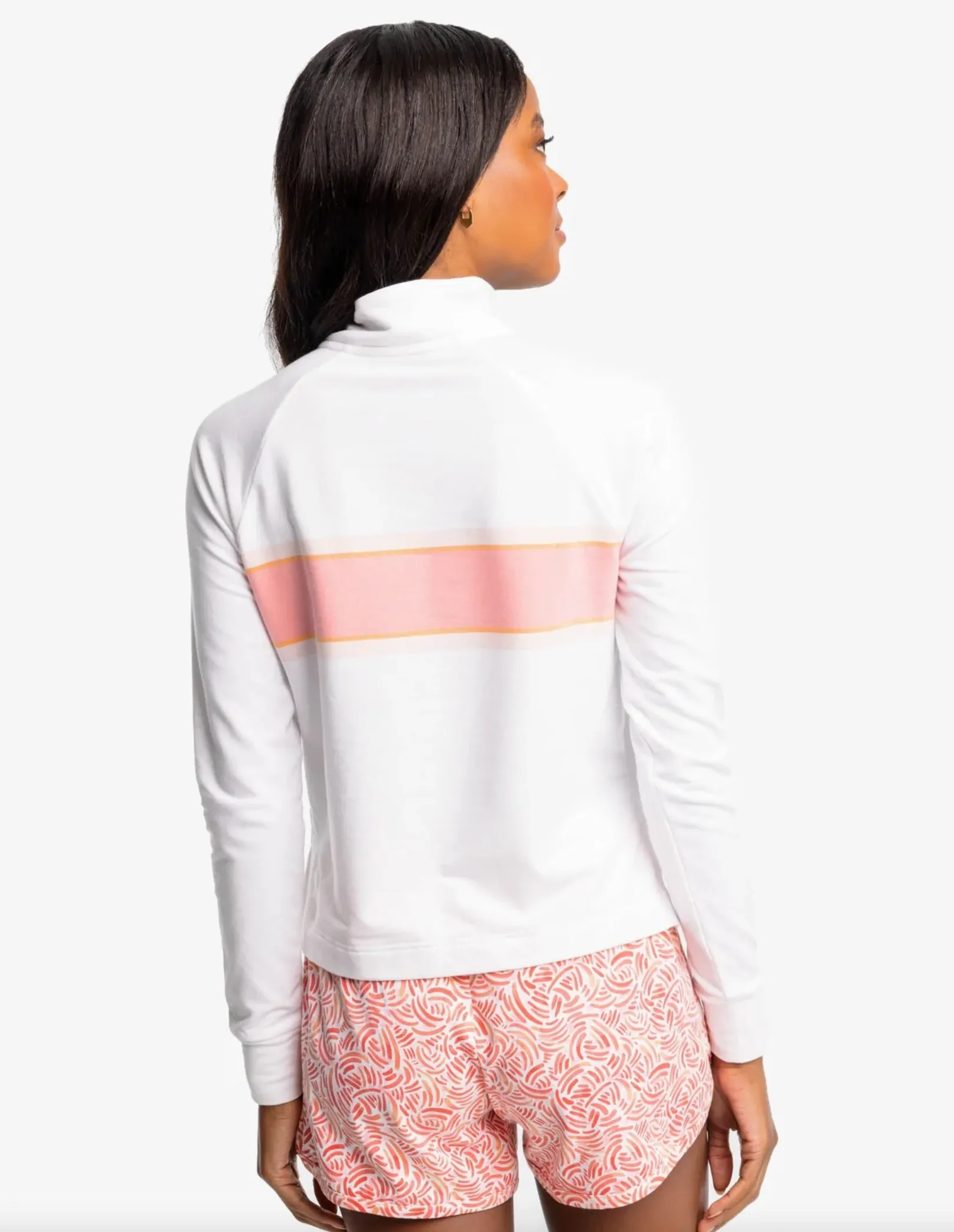 Women's Bridget Chest Stripe Quarter Zip Pullover - M, L, XL