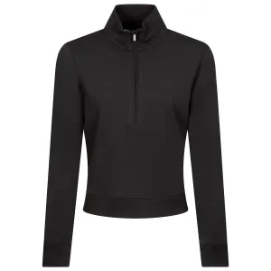 Womens Cloud Half Zip Mid Layer Black - 2025