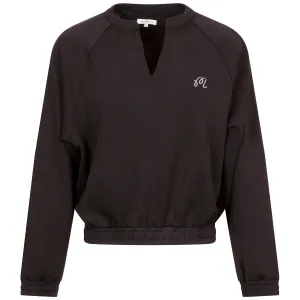 Womens Gianna Raglan Pullover Sweatshirt Black - 2025