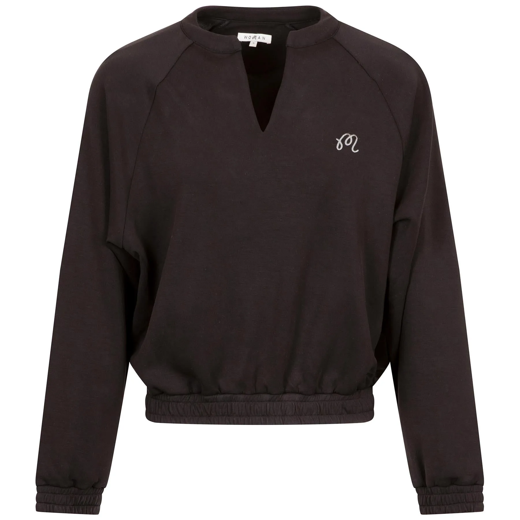 Womens Gianna Raglan Pullover Sweatshirt Black - 2025
